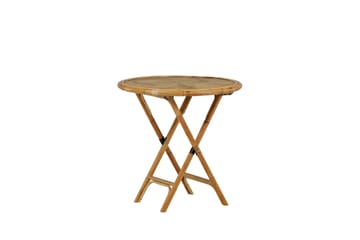 Cane Cafébord Rund 80 cm - Brun - Hagemøbler & utemiljø - Hagebord - Cafébord