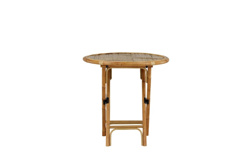 Cane Cafébord Rund 80 cm - Brun - Hagemøbler & utemiljø - Hagebord - Cafébord