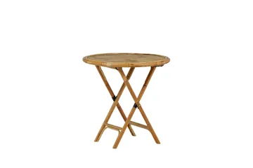 Cane Cafébord Rund 80 cm - Brun - Hagemøbler & utemiljø - Hagebord - Cafébord