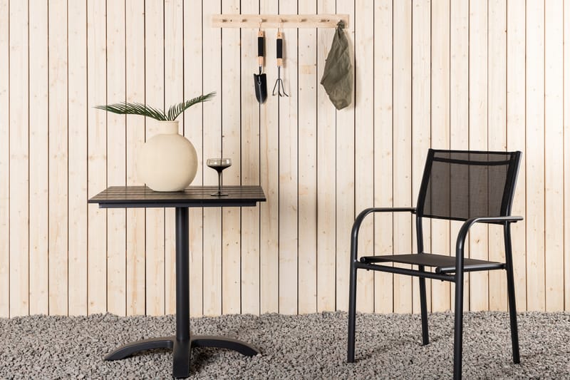 Colorado Cafébord 70 cm Svart - Venture Home - Hagemøbler & utemiljø - Hagebord - Cafébord