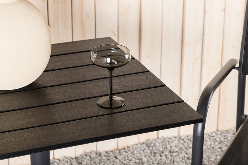 Colorado Cafébord 70 cm Svart - Venture Home - Hagemøbler & utemiljø - Hagebord - Cafébord