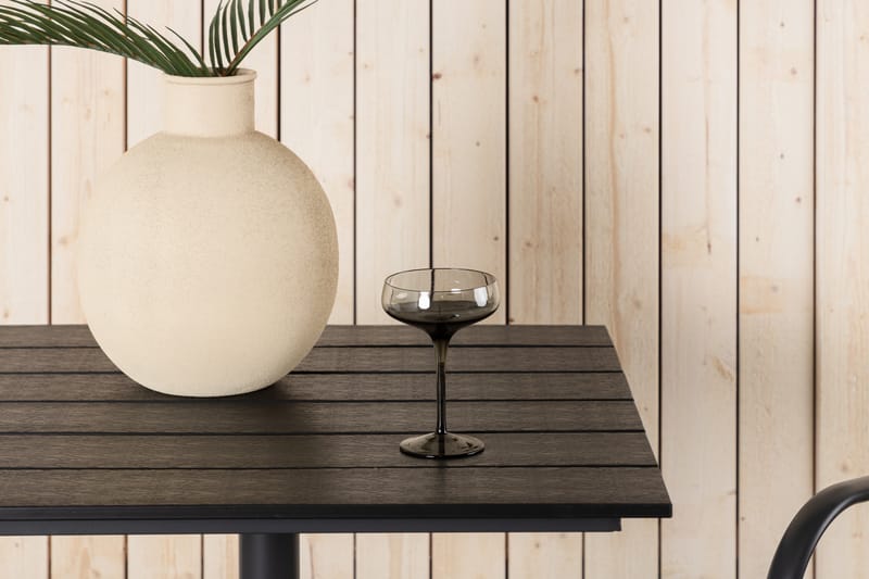 Colorado Cafébord 70 cm Svart - Venture Home - Hagemøbler & utemiljø - Hagebord - Cafébord