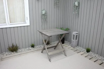 Edilma Klaffebord 65 cm - Grå - Hagemøbler & utemiljø - Hagebord - Cafébord