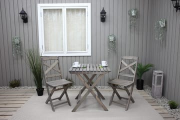 Edilma Klaffebord 65 cm - Grå - Hagemøbler & utemiljø - Hagebord - Cafébord