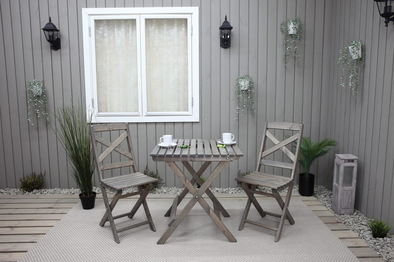 Edilma Klaffebord 65 cm - Grå - Hagemøbler & utemiljø - Hagebord - Cafébord