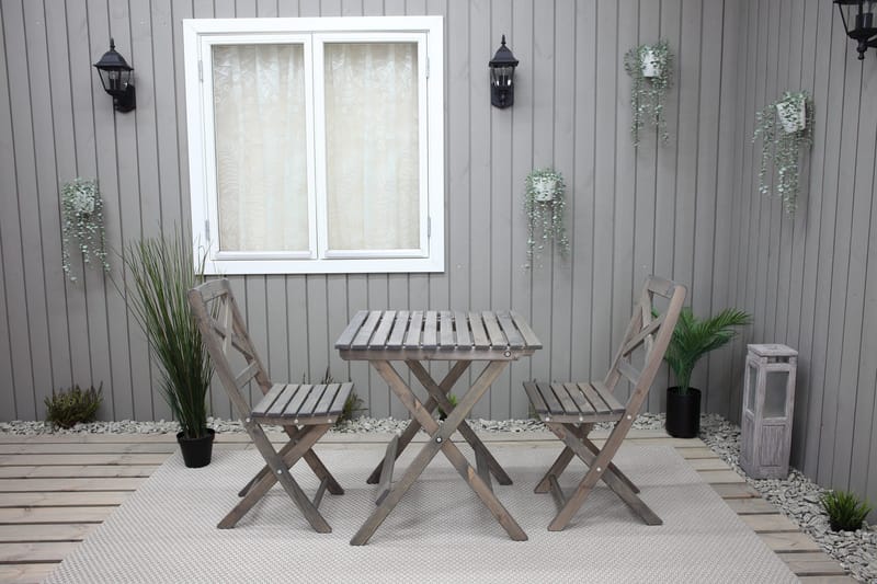 Edilma Klaffebord 65 cm - Grå - Hagemøbler & utemiljø - Hagebord - Cafébord