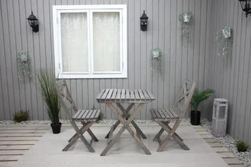 Edilma Klaffebord 65 cm - Grå - Hagemøbler & utemiljø - Hagebord - Cafébord