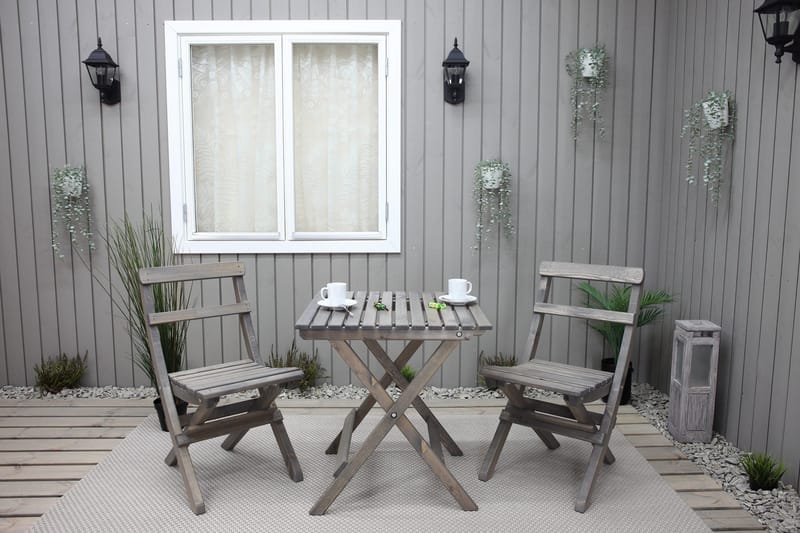 Edilma Klaffebord 65 cm - Grå - Hagemøbler & utemiljø - Hagebord - Cafébord