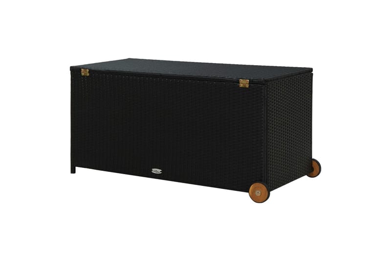 Hageboks svart 130x65x115 cm polyrotting - Cafébord
