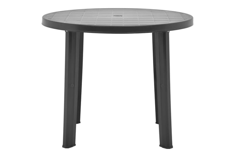 Hagebord antrasitt 89 cm plast - Cafébord