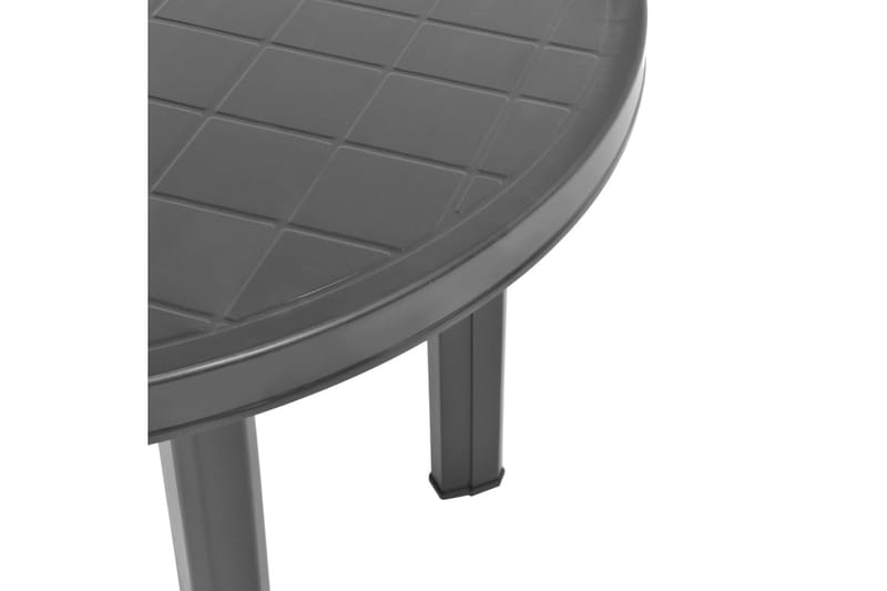 Hagebord antrasitt 89 cm plast - Cafébord