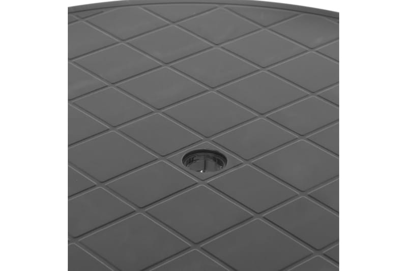 Hagebord antrasitt 89 cm plast - Cafébord