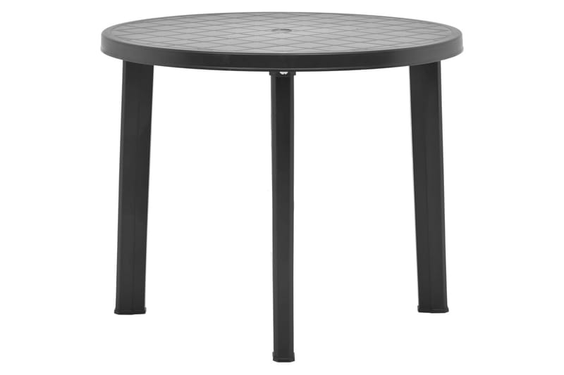 Hagebord antrasitt 89 cm plast - Cafébord