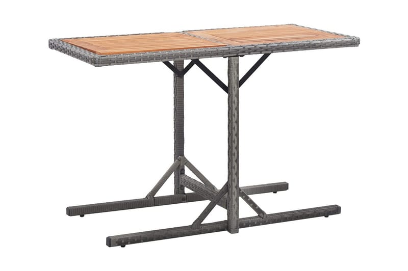 Hagebord antrasitt polyrotting og heltre akasie - Cafébord