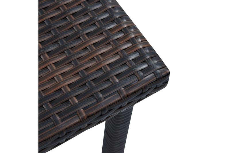 Hagebord brun 40x40x40 cm polyrotting - Cafébord