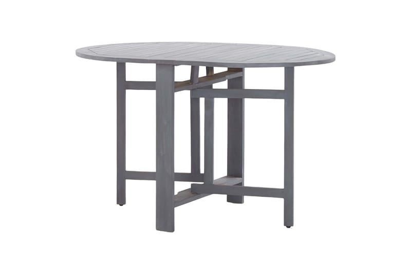 Hagebord grå 120x70x74 cm heltre akasie - Cafébord