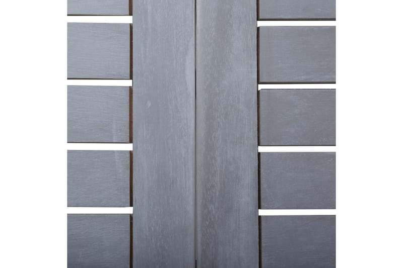 Hagebord grå 120x70x74 cm heltre akasie - Cafébord