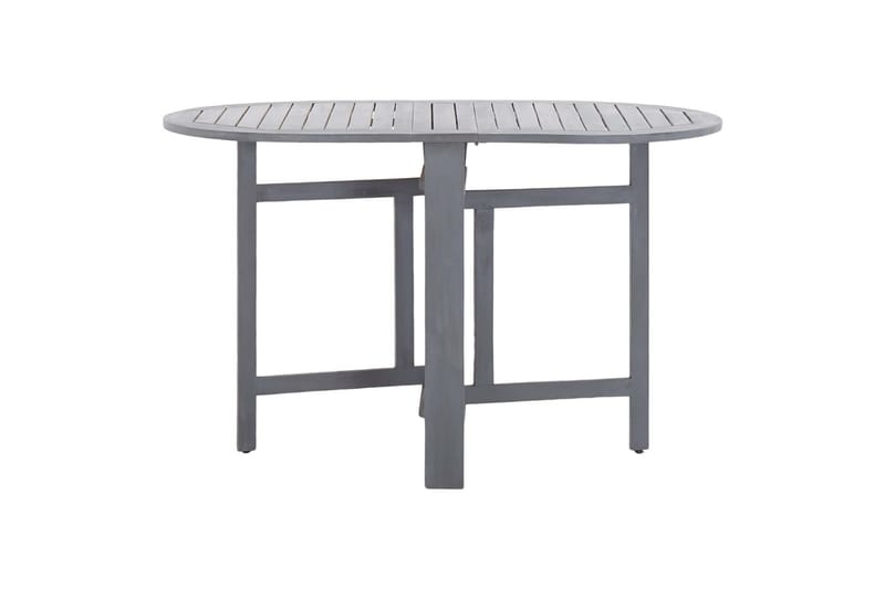 Hagebord grå 120x70x74 cm heltre akasie - Cafébord