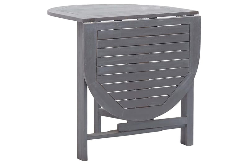 Hagebord grå 120x70x74 cm heltre akasie - Cafébord