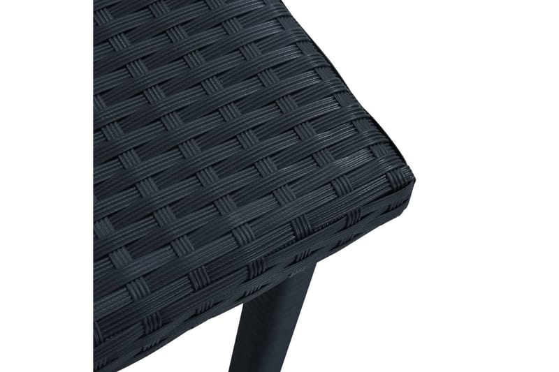 Hagebord svart 40x40x40 cm polyrotting - Cafébord