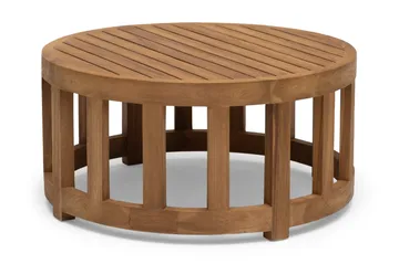 Hillerstorp Himmelsnäs rundt sofabord utendørs 80 cm teak - Brun - Hagemøbler & utemiljø - Hagebord - Cafébord