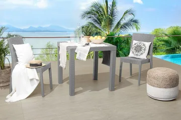 Knockytoul Hagebord 80x80 cm - Grå - Hagemøbler & utemiljø - Hagebord - Cafébord