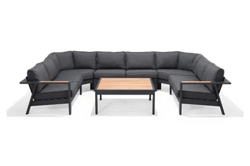 Palau Cafébord 103 cm - Tre/Grå - Hagemøbler & utemiljø - Hagebord - Cafébord