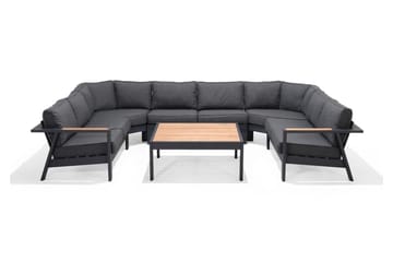 Palau Cafébord 103 cm - Tre/Grå - Hagemøbler & utemiljø - Hagebord - Cafébord