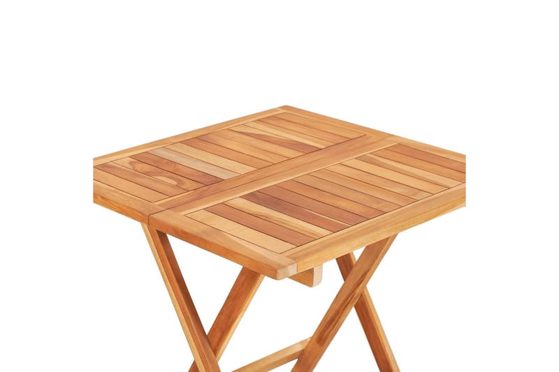 Sammenleggbart bistrobord 60x60x65 cm heltre teak - Brun - Cafébord
