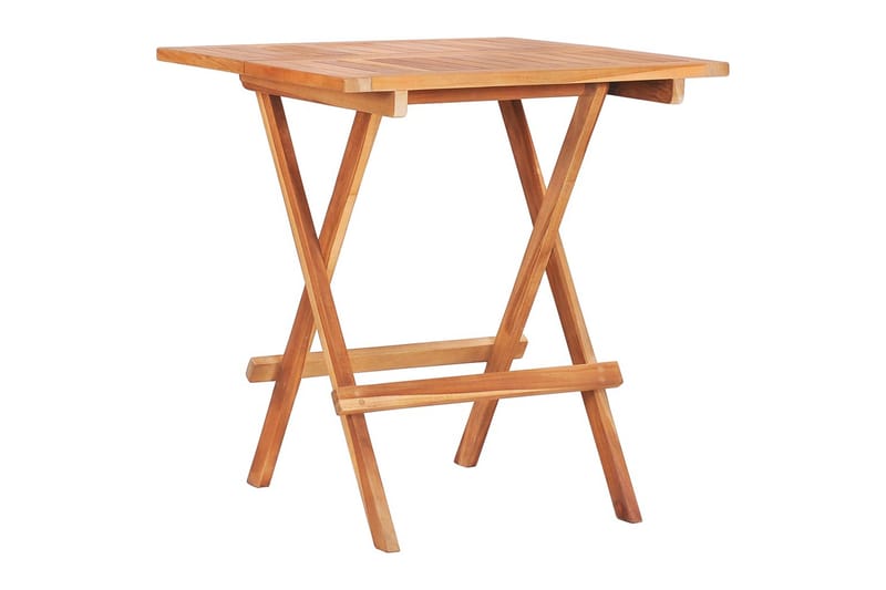 Sammenleggbart bistrobord 60x60x65 cm heltre teak - Brun - Cafébord