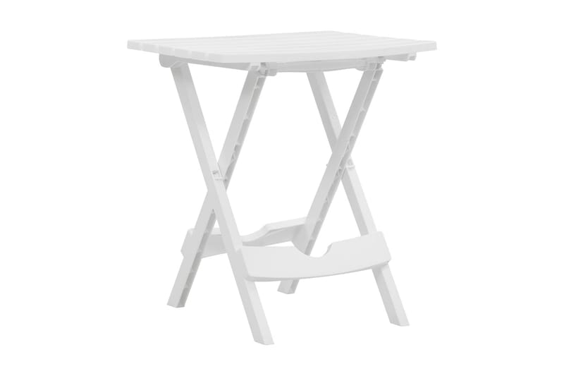 Sammenleggbart hagebord 45,5x38,5x50 cm hvit -   - Cafébord