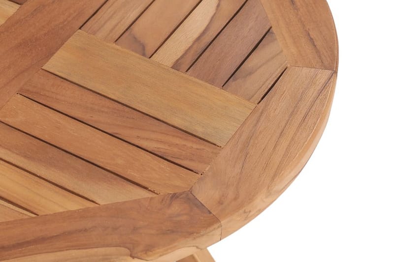 Sammenleggbart hagebord 45 cm heltre teak - Brun - Cafébord