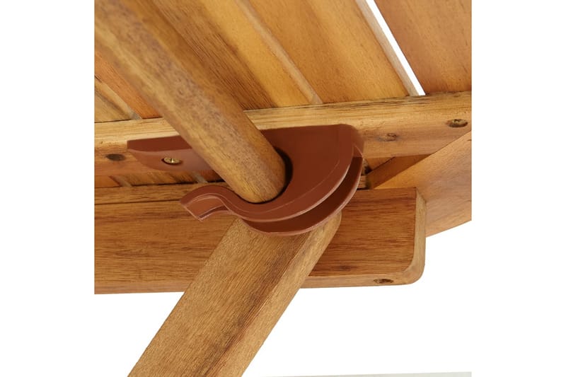 Sammenleggbart hagebord 70 cm heltre akasie - Brun - Cafébord