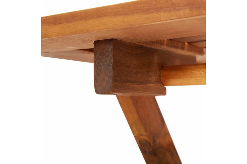 Sammenleggbart hagebord 70x70x75 cm heltre akasie - Cafébord