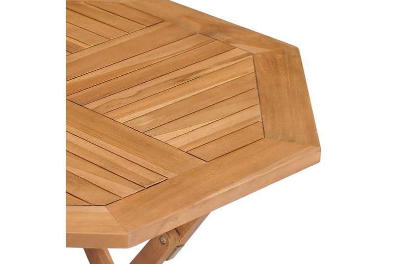 Sammenleggbart hagebord 85x85x76 cm heltre teak - Brun - Cafébord