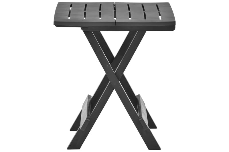 Sammenleggbart hagebord antrasitt 45x43x50 cm plast - Cafébord
