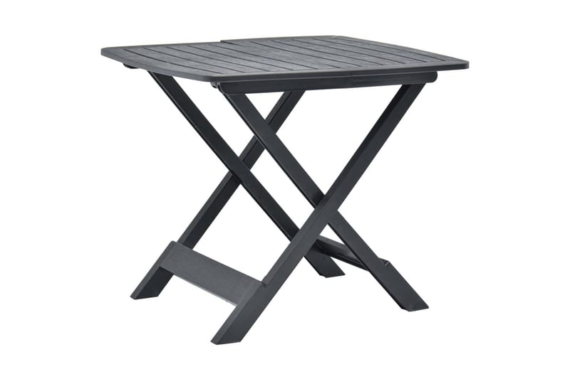 Sammenleggbart hagebord antrasitt 79x72x70 cm plast - Cafébord Sammenleggbart hagebord antrasitt 79x72x70 cm plast - Cafébord