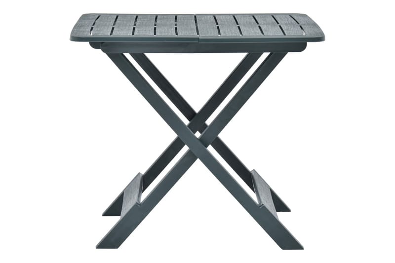 Sammenleggbart hagebord grønn 79x72x70 cm plast - Cafébord