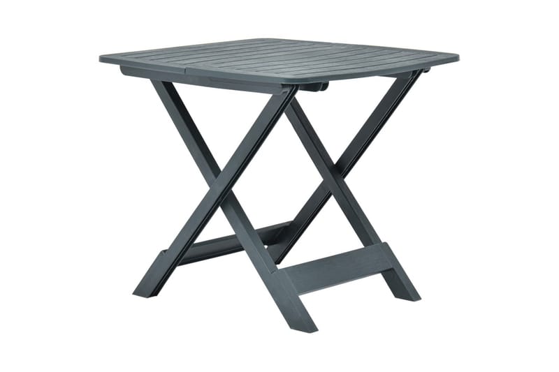 Sammenleggbart hagebord grønn 79x72x70 cm plast - Cafébord