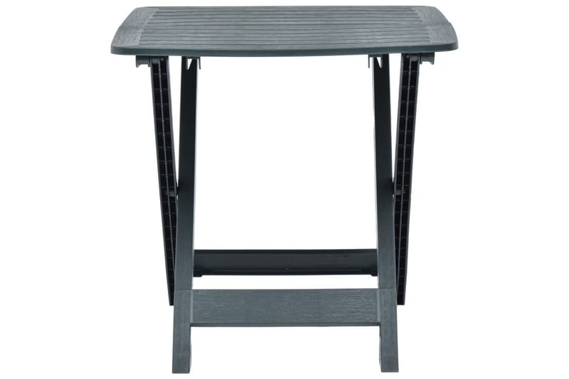 Sammenleggbart hagebord grønn 79x72x70 cm plast - Cafébord