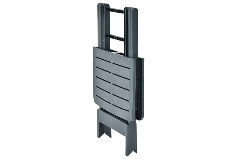 Sammenleggbart hagebord grønn 79x72x70 cm plast - Cafébord