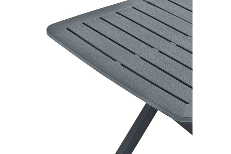 Sammenleggbart hagebord grønn 79x72x70 cm plast - Cafébord