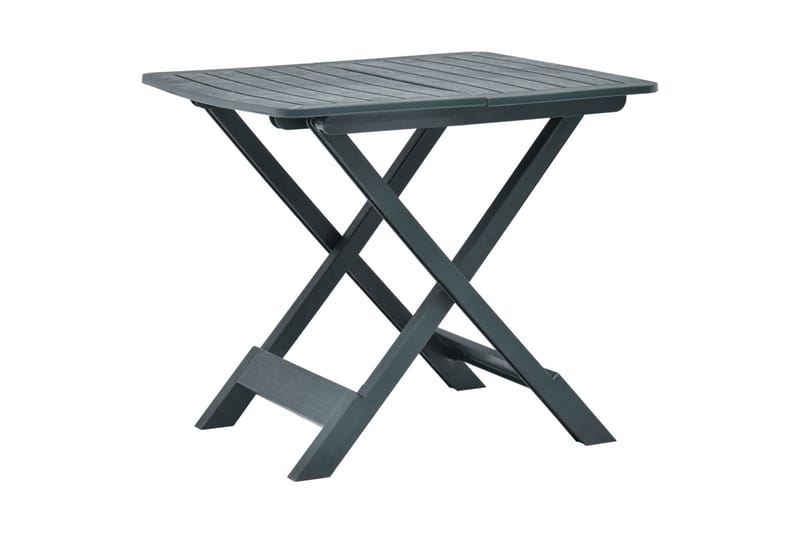 Sammenleggbart hagebord grønn 79x72x70 cm plast - Cafébord Sammenleggbart hagebord grønn 79x72x70 cm plast - Cafébord
