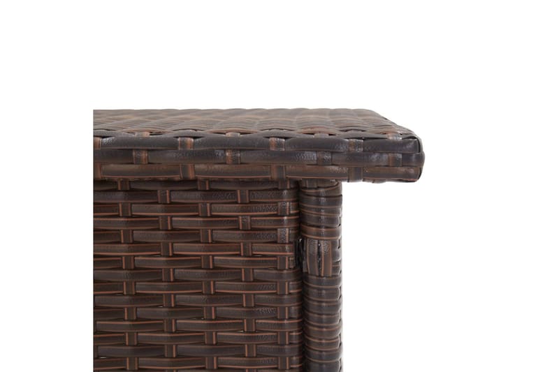 Tebord brun 50x50x47 cm polyrotting - Cafébord