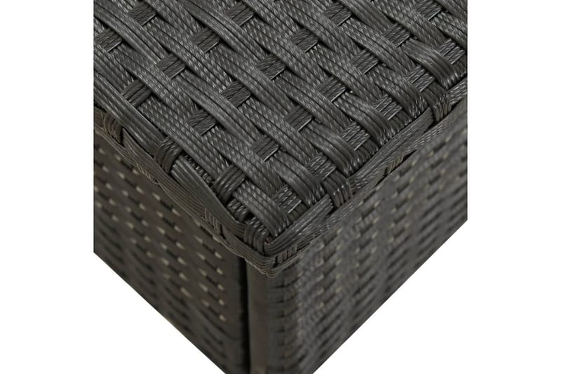 Tebord svart 50x50x47 cm polyrotting - Cafébord