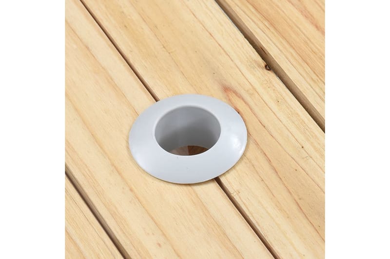 Foldbart campingbord med 4 seter stål aluminium - Campingbord
