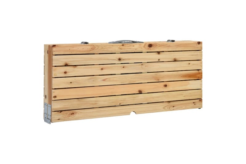 Foldbart campingbord med 4 seter stål aluminium - Campingbord