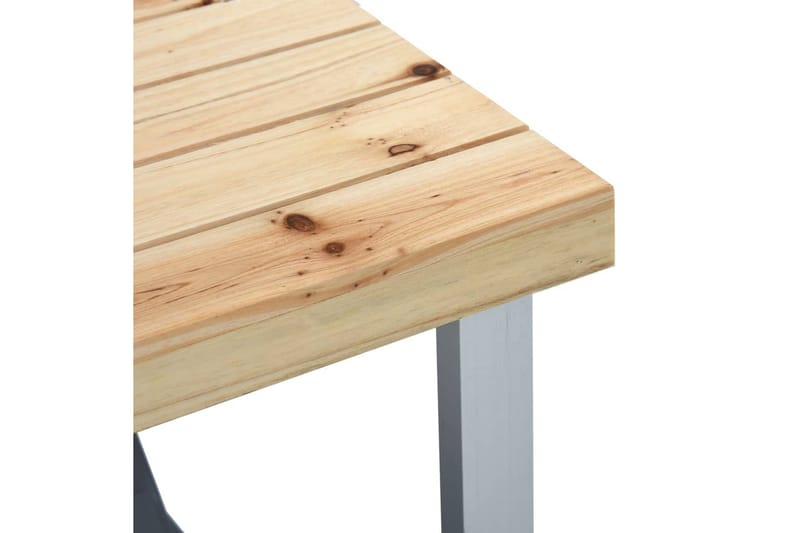 Foldbart campingbord med 4 seter stål aluminium - Campingbord