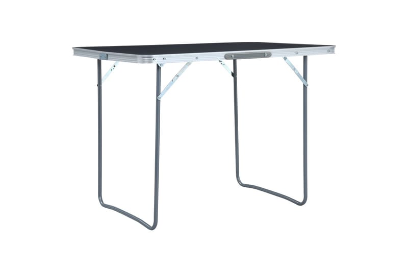 Sammenleggbart campingbord grå aluminium 120x60 cm - Campingbord