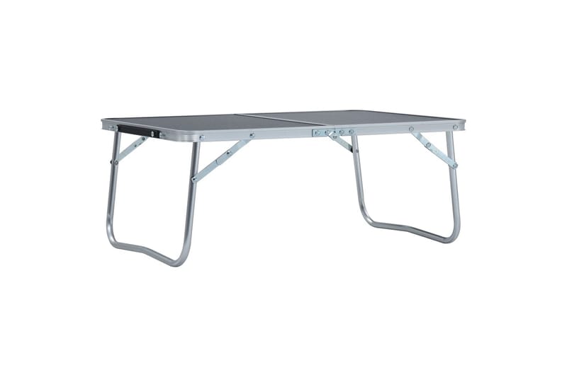 Sammenleggbart campingbord grå aluminium 60x40 cm - Campingbord